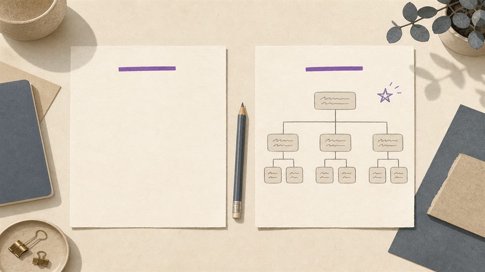 The blank page is the real reason the shared plan never gets written