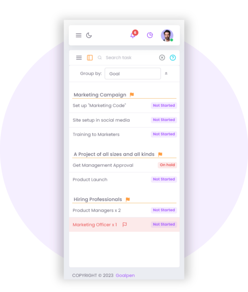 Progressive Web App Demo Goalpen works on any device—no app stores required